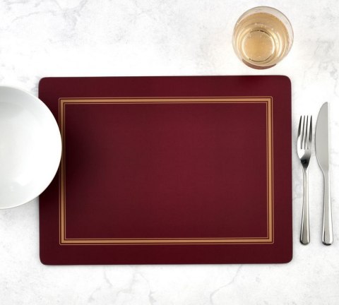 Burgund Podkładki duże 4 szt.