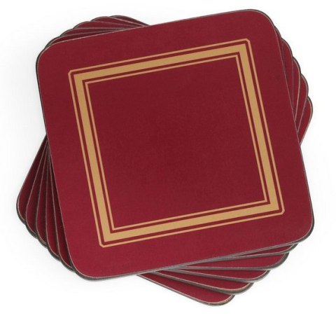 Burgund Podkładki małe 6 szt.
