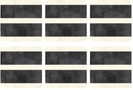 Czarno Białe Podkładki małe 6 szt.