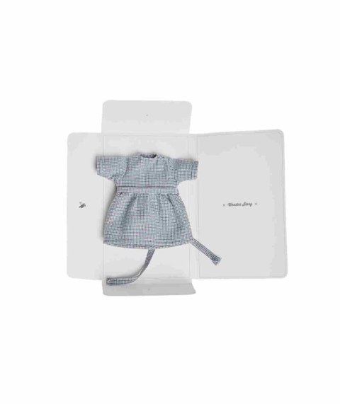 LALA Drewniana Lalka Bukowa z Sukienką