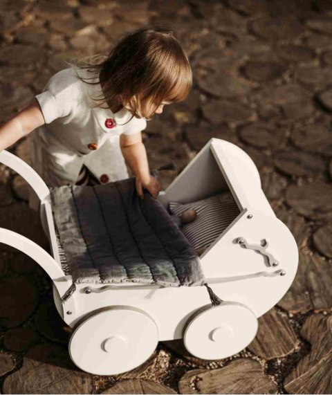 LALA Drewniana Lalka Orzechowa z Sukienką