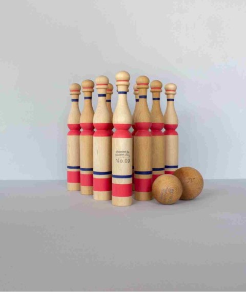 Drewniane Kręgle - Czerwone 10 szt.