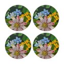 Kwiaty Podkładki Okrągłe Małe Premium - 4 szt.