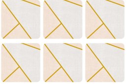 Miejski Szyk Podkładki małe 6 szt.