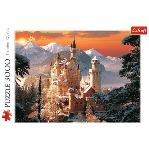Puzzle - 3000 - Zimowy Zamek Neuschwanstein - Trefl 33025