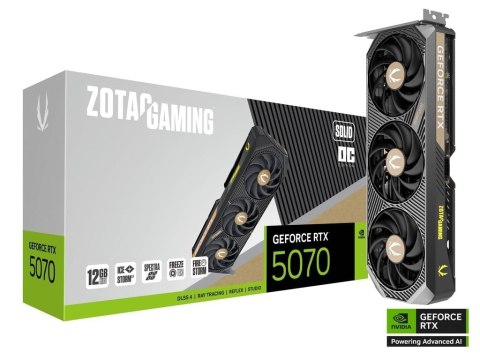 Karta graficzna GeForce RTX 5070 SOLID OC 12GB GDDR7 192bit 3DP/HDMI