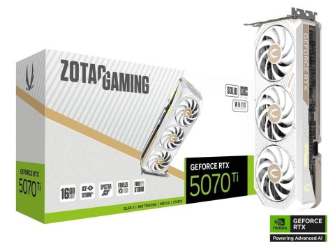 Karta graficzna GeForce RTX 5070 Ti SOLID CORE OC 16GB GDDR7 256bit 3DP/HDMI biała