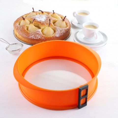 SILIKONOWA TORTOWNICA Ø26cm SZKLANY SPÓD TS-368