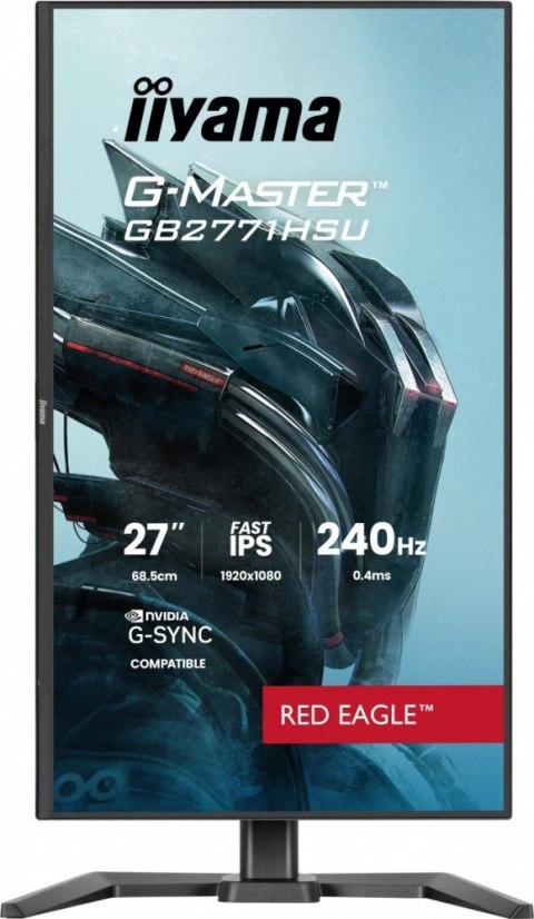 Monitor 27 cali GB2771HSU-B1 0.4ms,Fast IPS, HAS (150) PIVOT, 1xUSB 3.2, 1xUSB C, 240Hz, DP, 2xHDMI,Adaptive G-SYNC-1920x