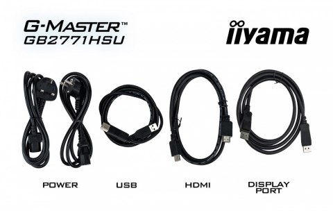 Monitor 27 cali GB2771HSU-B1 0.4ms,Fast IPS, HAS (150) PIVOT, 1xUSB 3.2, 1xUSB C, 240Hz, DP, 2xHDMI,Adaptive G-SYNC-1920x