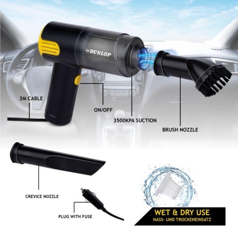 ODKURZACZ SAMOCHODOWY RĘCZNY 12V DUNLOP