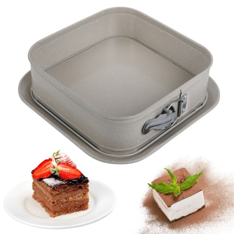 FORMA BLACHA KWADRATOWA ROZPINANA DO CIASTA 27,5x27,5cm KINGHOFF KH-1977