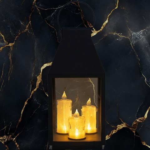 LATARNIA DEKORACYJNA Z 3 ŚWIECZKAMI