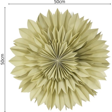 GWIAZDA DEKORACYJNA WISZĄCA PAPIEROWA 3D 50CM ZIELONY