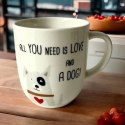 „Love and Dog" Kubek Porcelanowy 350 ml