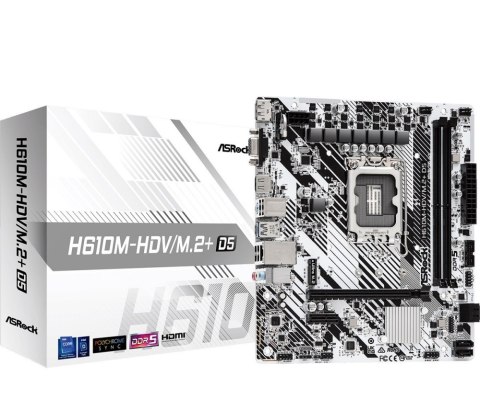 Płyta główna ASROCK H610M-HDV/M.2+ D5 (Socket 1700 /micro ATX)