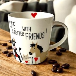 Przyjaciele Kubek Porcelanowy w Ozdobnym Pudełku 350 ml
