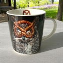 "Sowa z Precelkiem" Kubek Porcelanowy w Ozdobnym Pudełku 350 ml