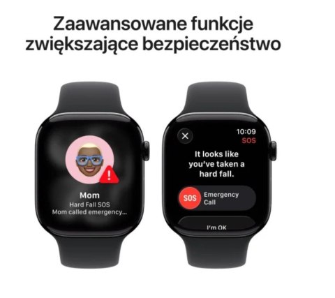 Watch Series 11 GPS + Cellular, koperta 42 mm z tytanu w kolorze naturalnym, pasek sportowy w kolorze górskiej szarości - rozmia
