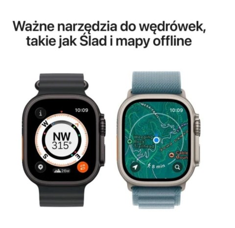 Watch Ultra 3 GPS + Cellular, koperta 49 mm z tytanu w kolorze czarnym, opaska Alpine w kolorze czarnym - rozmiar M