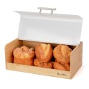 CHLEBAK BAMBUSOWY POJEMNIK NA PIECZYWO E-6068 BIAŁY