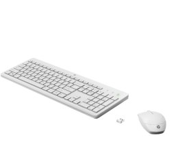 Klawiatura z myszą HP 230 Combo Bezprzewodowa Biała 3L1F0AA#ABB