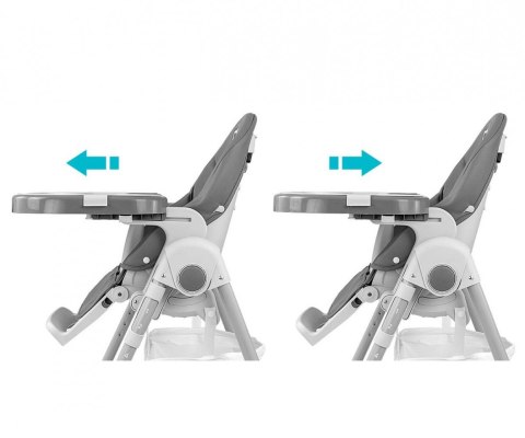 Krzesełko do karmienia Bueno szare