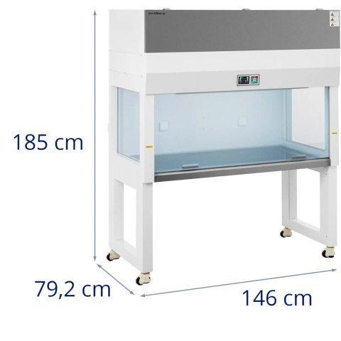 Komora laminarna laboratoryjna do sterylnej pracy 1320 x 690 x 650 cm 440 W