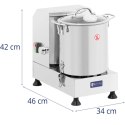Kuter gastronomiczny do siekania mieszania 3500 obr./min 9 l 1800 W