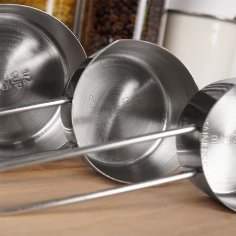 Miarki kuchenne stalowe zestaw miarek kuchennych 4-ele EXCELLENT HOUSEWARE 120511