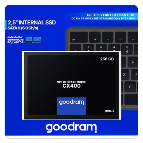 Dysk SSD GOODRAM SSDPR-CX400-256-G2 (2.5″ /256 GB )