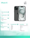 IPhone 15 128GB - Czarny