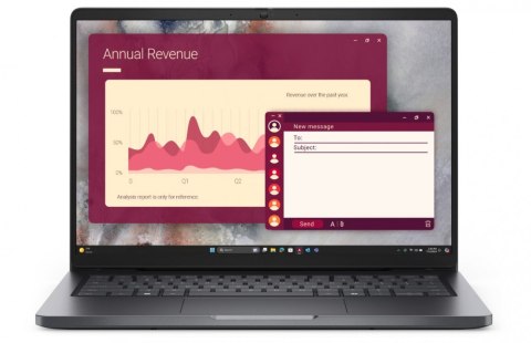 Laptop Dell Pro 14 PC14250 W11P C5 220U/16GB/512GB CL25/14.0 FHD+/INT/FgrPr/FHD/IRCam/Mic/WLAN+BT/BcklKb/3C/3YPS Magnetite color