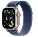 Watch Ultra 3 GPS + Cellular, koperta 49 mm z tytanu w kolorze naturalnym, opaska Trail w kolorze niebieskim/jaskrawoniebieskim 