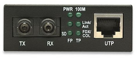 INTELLINET Media konwerter 100Base RJ45 na ST MM Duplex, 2 km 506519