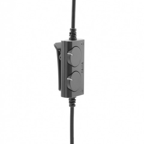 Słuchawki nauszne przewodowe TV czarne