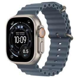 Watch Ultra 3 GPS + Cellular Koperta 49 mm z tytanu w kolorze naturalnym Pasek Ocean w kolorze marynarskiego granatu