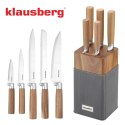 ZESTAW NOŻY W BLOKU AKACJOWYM KLAUSBERG KB-7983