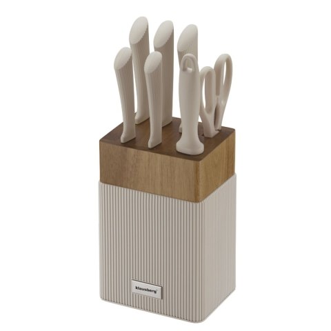 ZESTAW NOŻY W BLOKU AKACJOWYM KLAUSBERG KB-7984