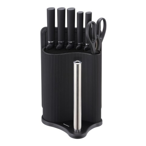 ZESTAW NOŻY W STOJAKU Z DESKĄ I CHWYTEM NA RĘCZNIK KLAUSBERG KB-7977