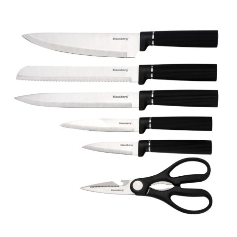 ZESTAW NOŻY W STOJAKU Z DESKĄ I CHWYTEM NA RĘCZNIK KLAUSBERG KB-7977