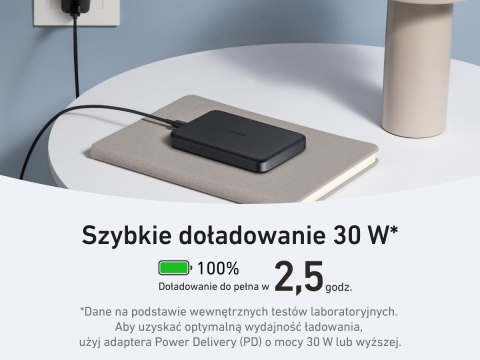 Powerbank indukcyjny MagGo 10000mAh czarny