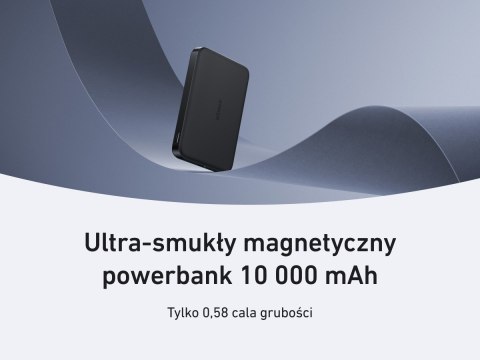 Powerbank indukcyjny MagGo 10000mAh czarny
