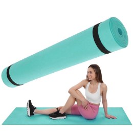 MATA FITNESS JOGA PILATES EVA 180x60x0,4CM ZIELONA