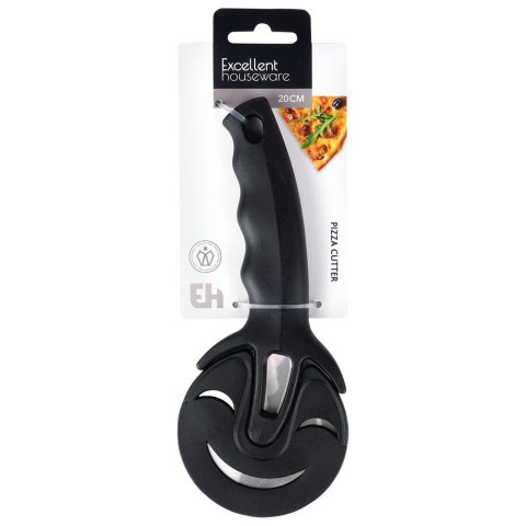 Nóż do krojenia pizzy stalowy okrągły 20cm radełko z osłonką EXCELLENT HOUSEWARE 259656