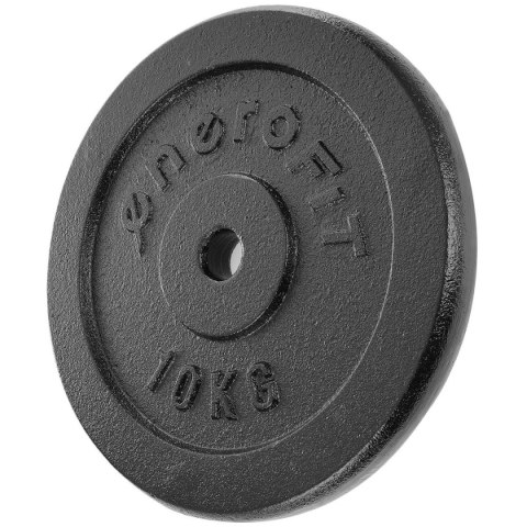 OBCIĄŻENIE ŻELIWNE CZARNE 10KG ENERO FIT fi26,5 1 szt.