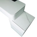 Toaletka kosmetyczna LED Marmurek/ Komplet mebli blat 100 cm Ana - kolor biały