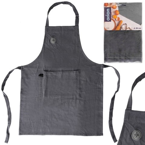 Fartuch kuchenny bawełniany wiązany ciemnoszary ORION 960869