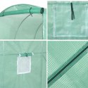 Tunel Ogrodowy Foliowy Szklarnia Na Warzywa Okna Zielony UV 6x3x2M 18M²