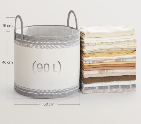 Bawełniany kosz na pranie 90 L